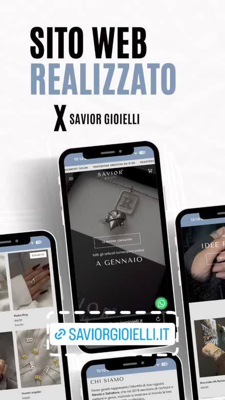 Sito web realizzato per Savoir Gioielli